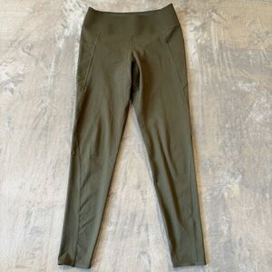 Uniqlo Khaki Gym Athletic Activewear Leggings Wmn’s Sz S